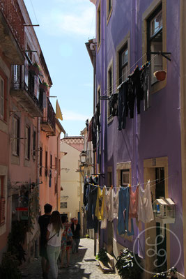 Ruelle et linge - Lisbonne (Portugal), Septembre 2017