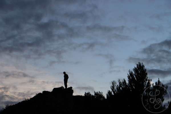 Emmanuel au coucher du soleil - Espagne, Décembre 2013