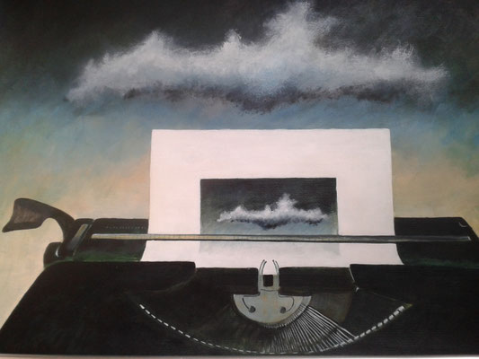 Het woord, 2010, acryl op papier, 50 x 70 cm