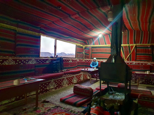 the cozy bedouin tent