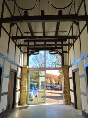 Bauernhaus mit Fachwerkdeele neu gebaut