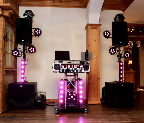 Professionelle Licht- und Tontechnik für Hochzeit mit DJ Luca Heinken