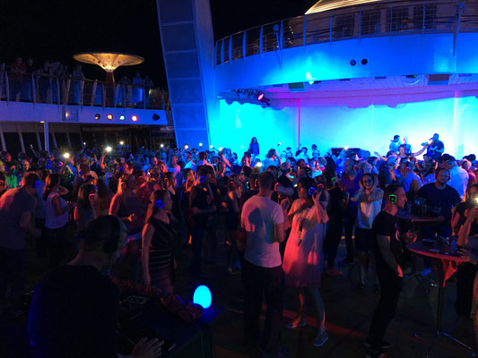 Licht- und Soundtechnik auf AIDA-Event mit DJ Luca Heinken