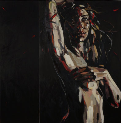 EXPECTATION 150x150cm (2 panels), Paris/NY 2014/2015