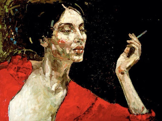 red dress series 100x120cm