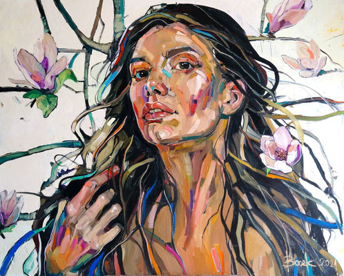 MAGNOLIA TREE series 120x150cm, oil on canvas