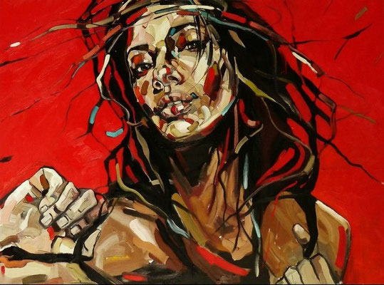 RED WALL, 100x120cm, 2013