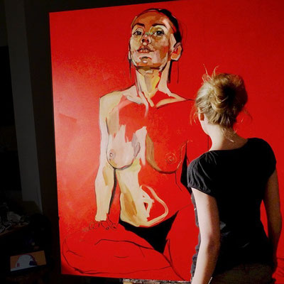 studio,work in progress /REFLECTION, 150x130cm, 2015/