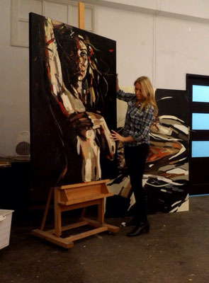studio, work in progress