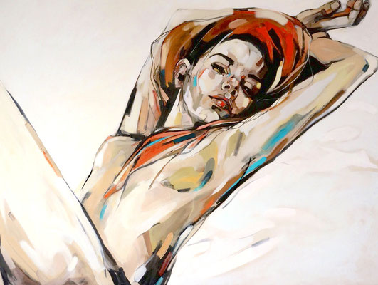 RED HAIR, NUDE SERIES 97x130cm, 2015