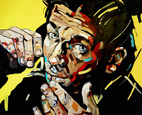 SMOKING MAN, 81x100cm, 2013