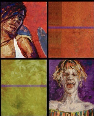 feelings series 130x 110cm (4 pieces)