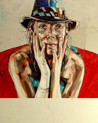 red sofa 100x81cm