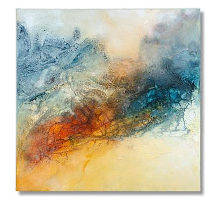 Metamorphose I   80 x 80 Acryl/Struktur