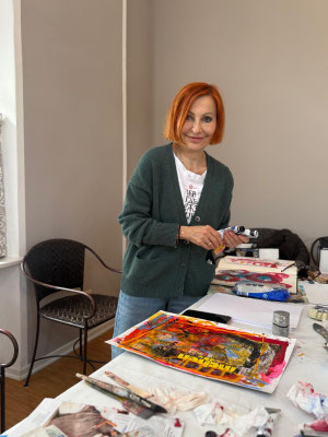 Workshop Frühlingsblüten und Farbenspiele mit Maja Jiranek