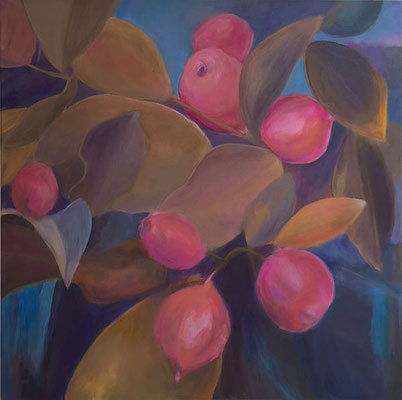 „Fruits“, Acryl, 80 x 80 cm