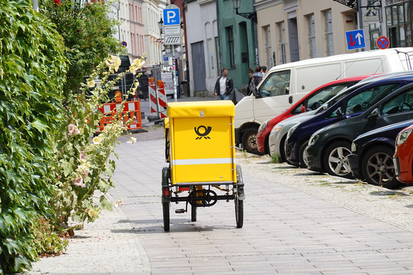 Aber mit dem Fahrrad ist man auch hier schneller unterwegs