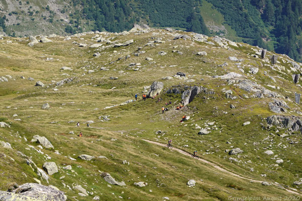 Aber wenn von unten Hundegebell hochklingt und Menschen in orangen Jacken herumlaufen, muss man sich dies natürlich schon genauer anschauen