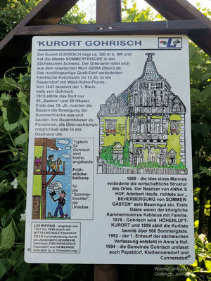 Infotafel zu Gohrisch