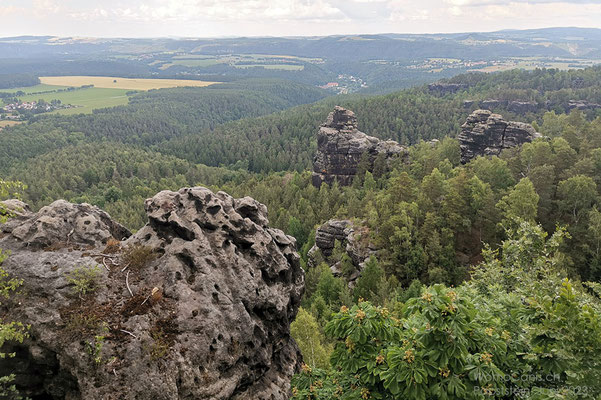 ...einen herrlichen Blick über Gohrisch ... 