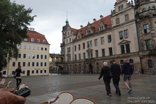 Der Hausmannsturm steht an der Nordseite des Residenzschlosses.