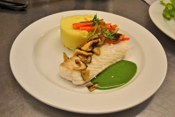Dos de lingue aux shiitakes