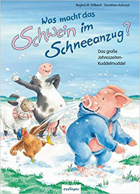 Was macht das Schwein im Schneeanzug