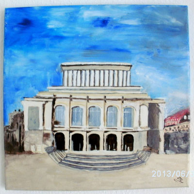 Stadttheater Augsburg 30 x 30 cm