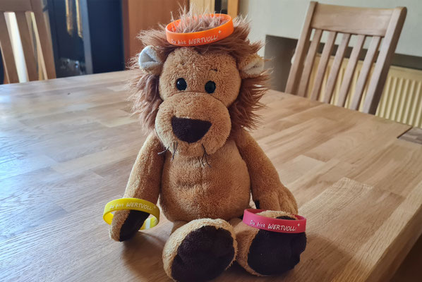 LEO war gierig. Er wollte alle drei Armbänder ausprobieren.