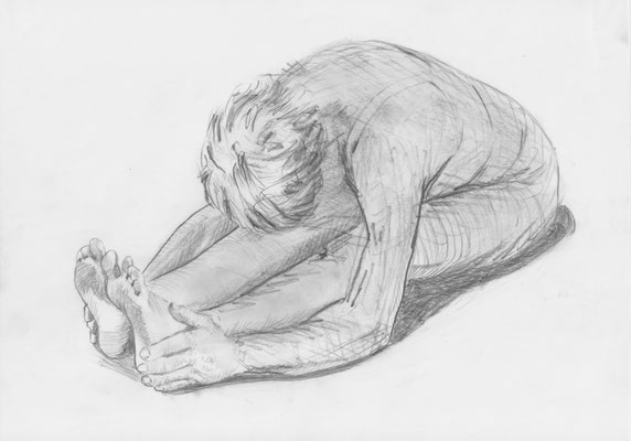 32. Pascimotanasana, entspannte Arme - verkauft
