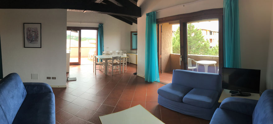 Prenota la tua vacanza in Sardegna-Residence Bouganville-Trilocale con terrazza-Stevasas