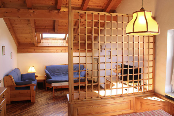 Residence Casa Cavalese-soggiorno mansarda_Stevasas