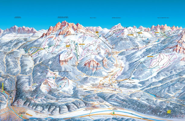 Piste da sci a Cavalese_Residence Casa Cavalese_Stevasas