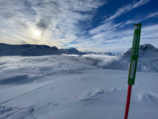 Die weiten Hänge der Corviglia - St. Moritz