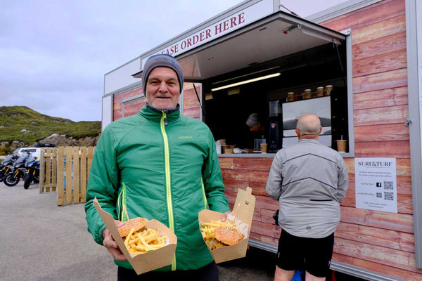 Imbissbude "Surf and Turf" an der Kylesku-Brücke 