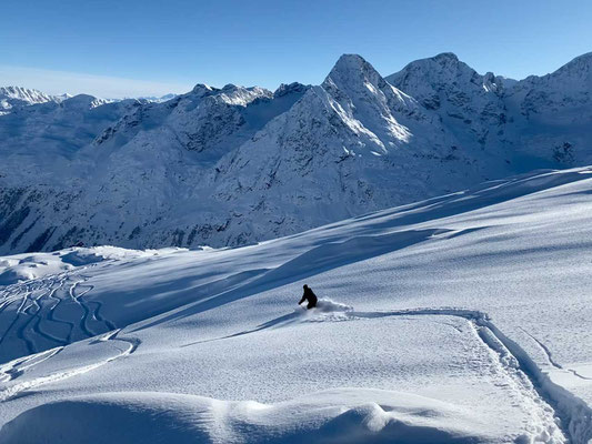 Blick auf die höchsten Gipfel der Ostalpen