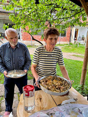Abendessen Camping Kapxhiu Peshkopi 