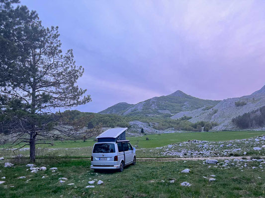 Stellplatz Lovćen Nationalpark Montenegro