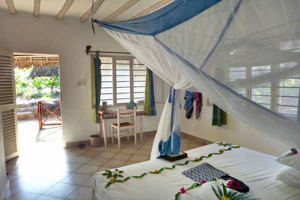 Vom Bett an den Strand, Matemwe Beach Village