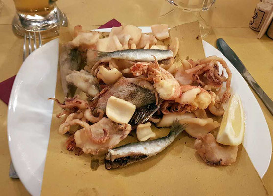 Fritto Misto OSTERIA DA PAMPO Castello Venedig