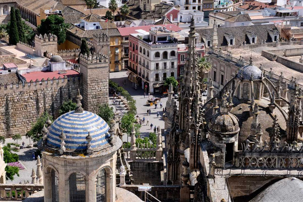 Kathedrale Sevilla Blick vom 'Giralda' Glockenturm 