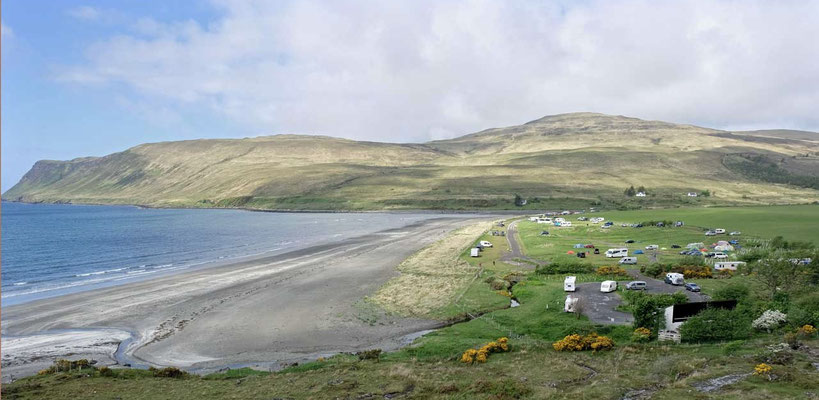Isle of Skye Glenbrittle Camping am Meer