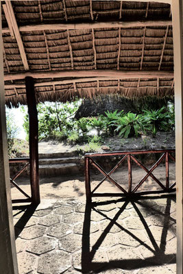 Blick aus unserem Beach Bungalow Matemwe Beach Village