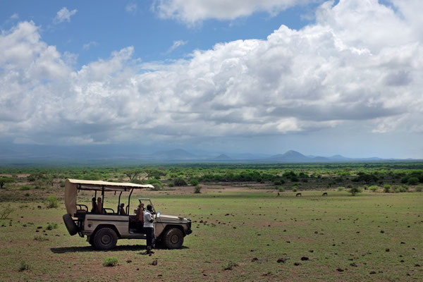 Mit Shumatas Mercedes G auf Safari-Tour