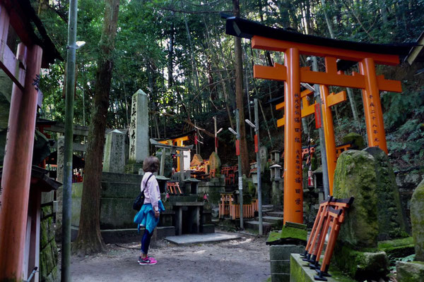 Schreine und Gräber am Fushimi Inari Weg