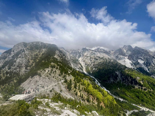 Am Valbone-Pass Albanische Alpen