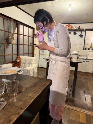Hiromi im Homestay "Kate no ie"