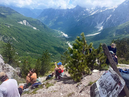 Am Valbone-Pass Albanische Alpen