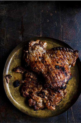 Nigel Slater A Cook’s Book  Huhn mit Za’atar und Tahin