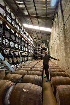 Whisky-Lager Destillerie Schottland